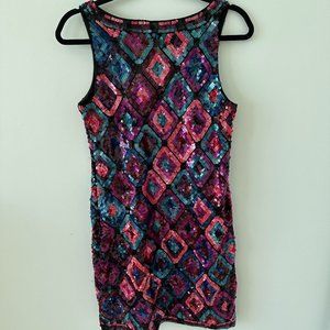 Trina Turk Sequin Cocktail Dress